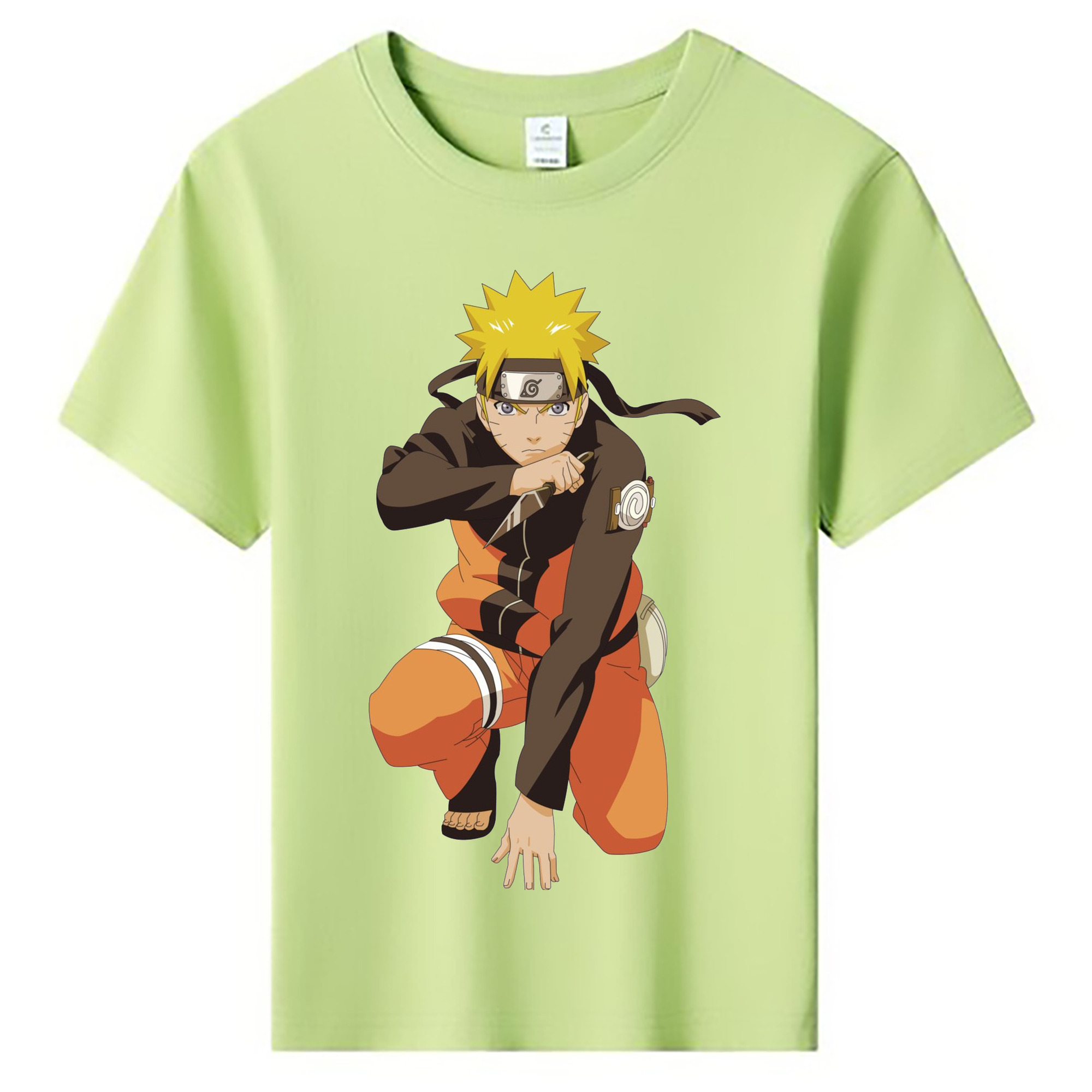 （画像用） NARUTO -ナルト- うずまき ナルト Uzumaki Naruto 綿100％キッズTシャツ（フロントプリント）